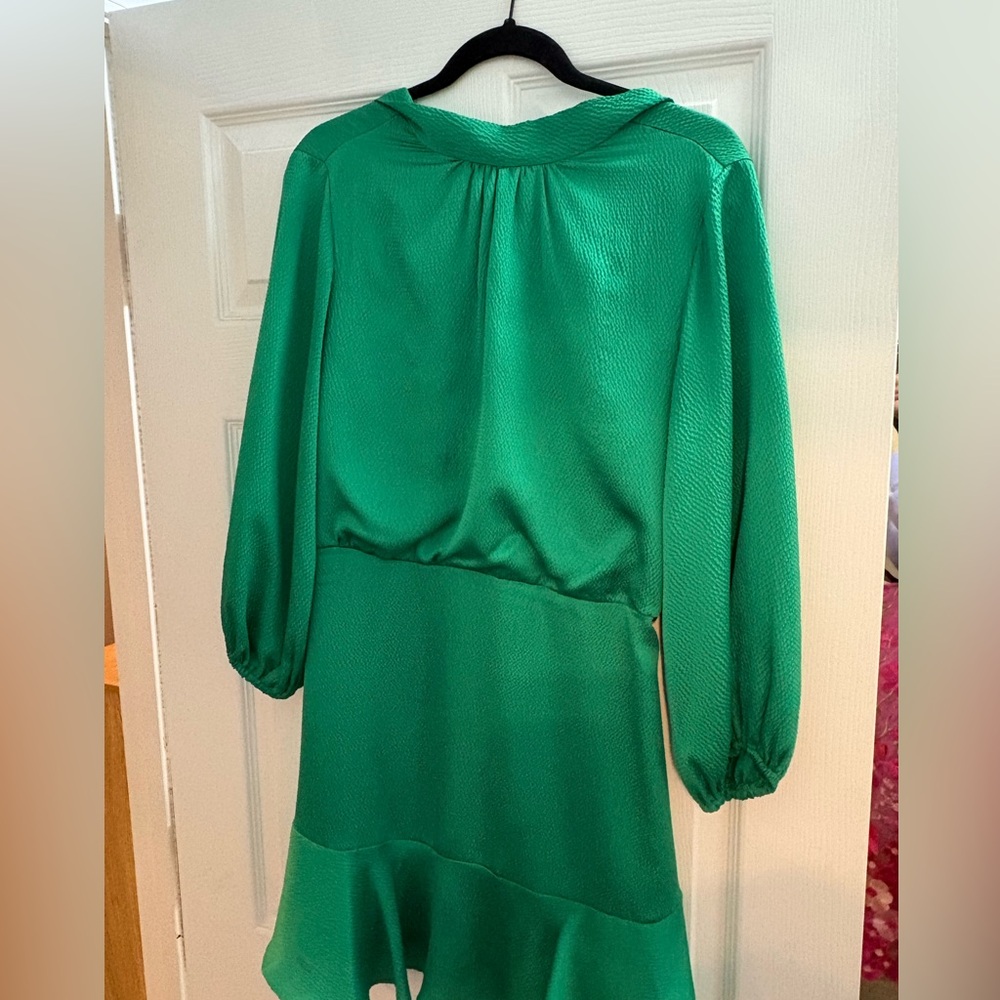 Green vici high neck dress